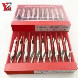 10Pcs HSS Zentrum Bohrer A/B Typ 6542 Loch 0,4 ~ 12mm Zentrierung Bohrer Cutter Bohrer 60 grad Set Senker Drehmaschine Für Met