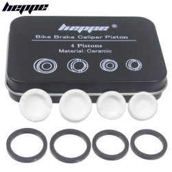 HEPPE Fahrradbremskolben aus Keramik für SHIMANO M640 M810 M6120 M7120 M8020 M8120 M9120 Saint M820 Bremssättel 4 Kolben mit Dichtung