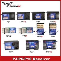 DUMBORC 2,4 GHz Empfänger P6F P6F(G) P6DC P6DC(G) P4FM(G) P4FM P6FP P10F P10F(G) Empfänger mit Gyro/ohne Gyro Für RC Auto Boot