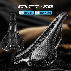 RYET Ultraleichter Carbon 3D-Gedruckter Fahrradsattel 190g/210g 7*9 Fahrrad-Sitzkissen für Rennrad MTB Mountain Gravel Radzubehör