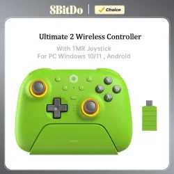 8BitDo Ultimate 2 Wireless Controller, kabelloses 2,4-g-Gamepad mit TMR-Joystick für PC, Windows 10, 11, Android