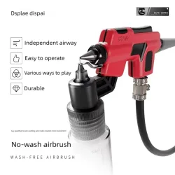 DSPIAE PT-AB Waschfreier Airbrush mit Marker-Halterung für Gundam-Modellbau, Malerei für Modellbauer, Hobby-DIY-Werkzeugsets