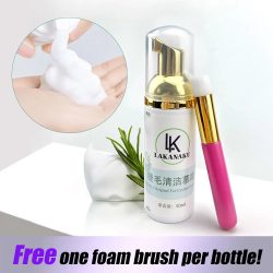 LAKANAKU 50ml Professional Cleanser Shampoo Eyelashes Foam Cleaner Eyelashes Extensions Tools for Beauty Makeup