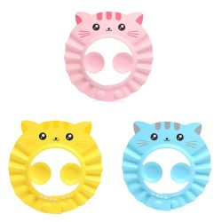 Baby Shower Cap Adjustable Cartoon Hair Wash Hat for Newborn Infant Ear Protection Children Kids Shampoo Shield Bath Head Cover
