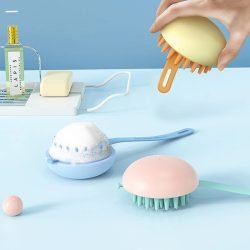 1PC Silicone Head Body Scalp Massage Brush Comb Shampoo Hair Washing Comb Shower Brush Bath Spa Slimming Massage Brush