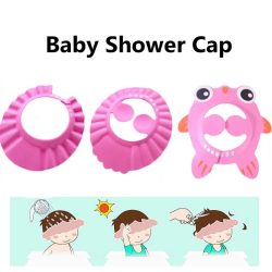 1PCS Baby Protective Cap Children Kids Safe Shampoo Cap Bath Bathing Shower Cap Hat Wash Hair Shield Adjustable Elastic Cap