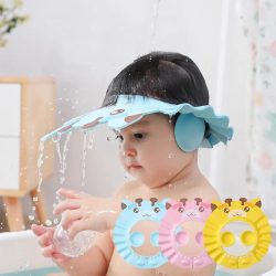 Adjustable Baby Shower Caps Child Kids Waterproof Shampoo Hat Boys Girls Wash Hair Bath Shield Ear Eye Protection Visor Caps