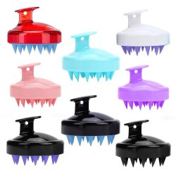 Soft Silicone Head Scalp Massage Comb Shampoo Brush Hair Washing Comb Bath Shower Brush Hair Salon Hairdressing Tool