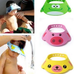 Toddler Kids Shampoo Bathing Shower Cap Wash Hair Shield Direct Adjustable Baby Shower Hat for Baby Care