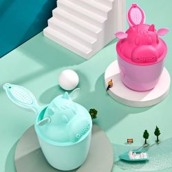 New Cow Baby Bath Waterfall Rinser Kids Shampoo Rinse Cup Bath Shower Washing Head Child Washing