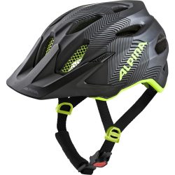 Alpina, Alpina carapace JR bambini casco / / nero/giallo fluo