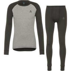 ODLO Herren Funktionswäsche Set ACTIVE WARM ECO Base Layer grau | M