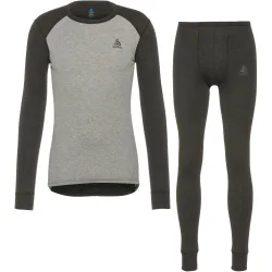 ODLO Herren Funktionswäsche Set ACTIVE WARM ECO Base Layer grau | M