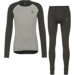 ODLO Herren Funktionswäsche Set ACTIVE WARM ECO Base Layer grau | S