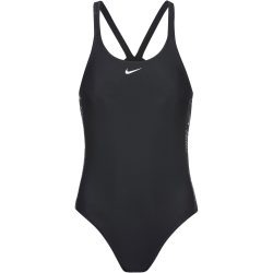 Nike Logo Tape Damen Badeanzug Schwarz, Damen, Größe: S
