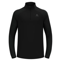 Odlo Essential Ceramiwarm Lauf-Mid Layer Half-Zip für Herren - Running - schwarz, M