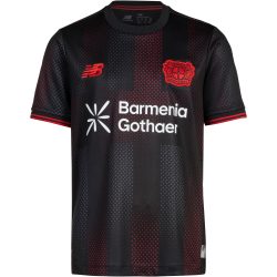 New Balance Bayer 04 Leverkusen Home Junior SS Jersey 25/26 Regular Fit unisex, schwarz, Grösse: YM