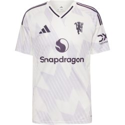 adidas Manchester United Away Replica Herren Fussballtrikot 25/26 Weiss, Herren, Größe: L