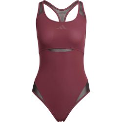 adidas Lanelux Y-Back Mesh Damen Badeanzug Rot, Damen, Größe: 42