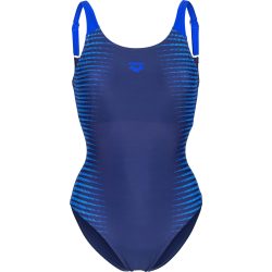 Arena W Arena Side Placement Swimsuit U Back B Badeanzug Damen, blau, Grösse: D 38
