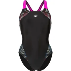 Arena W Arena Nuance Swimsuit Swim Pro Back L Badeanzug Damen, schwarz, Grösse: D 40