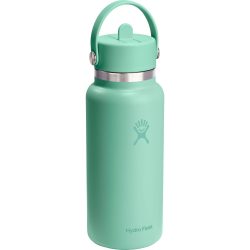 Hydro Flask Wide Mouth with Flex Straw Cap 946 ml Trinkflasche Grün, Herren, Größe: 0