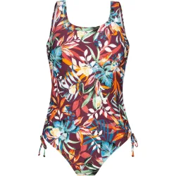 Lascana - Badeanzug, für Damen, Multicolor, Größe 40