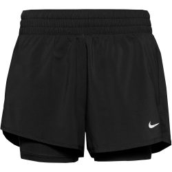 Nike One Dri-FIT 2in1 Damen Short Schwarz, Damen, Größe: M