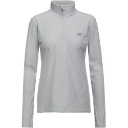 New Balance New Balance W Sport Essentials Space Dye Quarter Zip Damen, grau, Grösse: M Slim Fit Damen, grau, Grösse: M