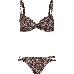 LASCANA Bügel-Bikini mit wattierten Cups und goldfarbigen Details