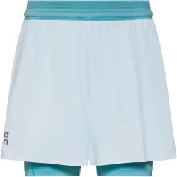 ON Damen Laufshort 2in1 3 Performance hellblau | XS
