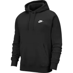 Nike Sportswear Club Fleece Kapuzensweatshirt - Schwarz + Weiss XL Herren