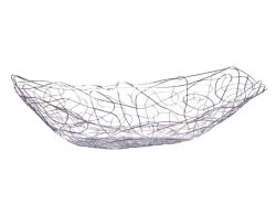 Fruchtschale Metall lang 33cm
