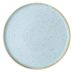 Churchill Teller flach Stonecast Duck Egg mit Steilrand; 26x2 cm (ØxH); hellblau/braun; rund; 6 Stück / Pack