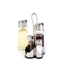 APS Economic Transparent Edelstahl/Glas 10.6 cm 21.8 cm - Menage
