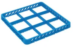 Aufsatz zu Gläser Spülkorb 9 Fächer blau