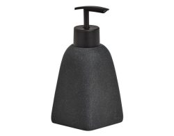 Zeller Present - Seifenspender Dark Stone 280 ml, Schwarz, One Size