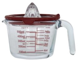 Messbecher mit Entsafter 500ml H11.3cm braun