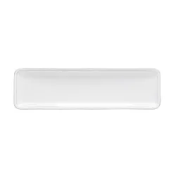 Friso Platte rechteckig 37x10.4cm Steinzeug weiss