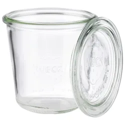 6er Set Weck-Glas mit Deckel, D9cm H9cm Sturzform 290ml