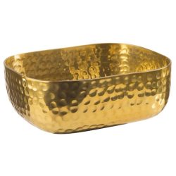 Schale 23x15.5cm, H6cm, gehämmert