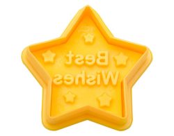 Ausstecher Stern gelb