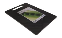 Schneidebrett Anita 35x25x0.7cm mit Griffloch schwarz