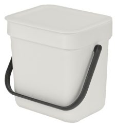 Brabantia - Abfalleimer, 3 L, Hellgrau