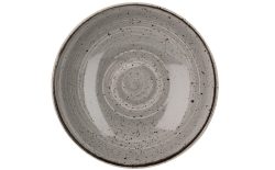 Churchill Schale tief Stonecast Peppercorn Coupe; 426 ml, 18.2x3 cm (ØxH); grau/braun; rund; 12 Stück / Pack