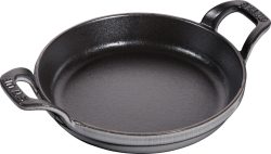 Auflaufform 20cm, rund, Graphit-Grau, Gusseisen
