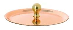 INOCUIVRE Deckel Kupfer/Edelst. D:9cm mit Messinggriff