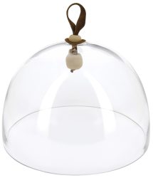 Glasglocke, H:24cm, Ø27.2cm, klar passt zu 184101