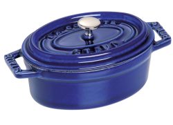 Cocotte 29cm, oval, Dunkelblau, Gusseisen 4.2l