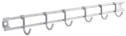 Hängeleiste mit 10 Haken (verschiebbar) L: 70 cm